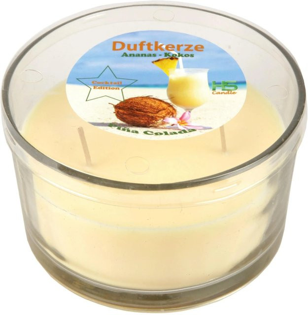 HS Candle Duftkerze Cocktail Edition Pina Colada Fruity Gourmand in Glas - Bild 1