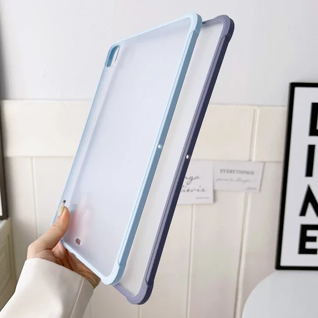 Transparente Schutzhülle für Apple iPad Air, iPad Pro und iPad Mini in Pink und Transparent - Bild 1