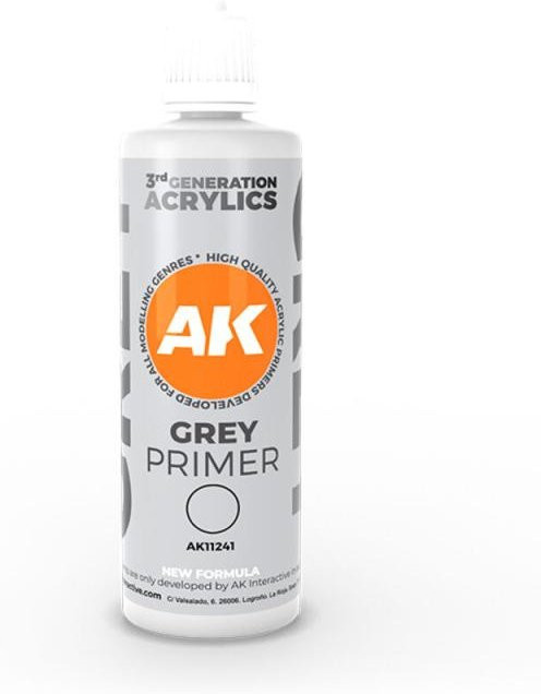 AK Interactive Grey Primer, Grau, 100 ml - Bild 1