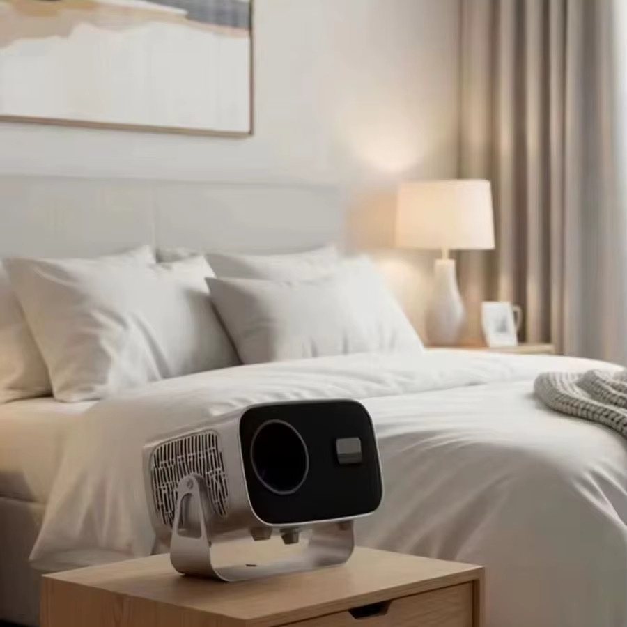 H96 MAX Smart Projektor mit Android 13, Full HD 1080P, WLAN und Bluetooth 5.2, tragbarer Mini-Videoprojektor für das Heimkino in Schwarz - Bild 5