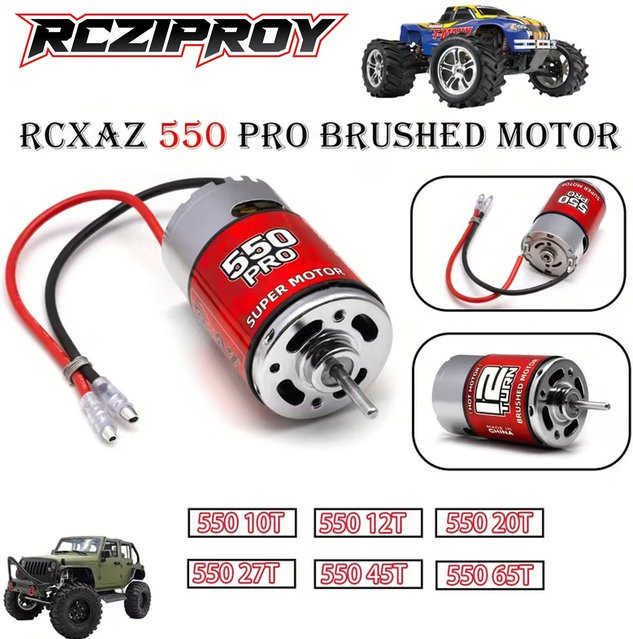 RCZIPROY 550 Pro Bürstenmotor, Hochdrehmoment-Motor, 1:10, Metall - Bild 1