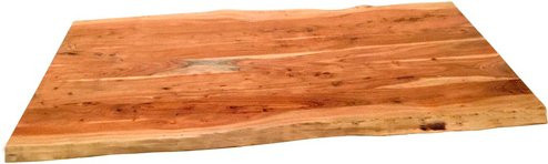 SIT Tisch TABLES & CO aus Akazienholz in Braun mit Live Edge und Metallgestell, H: 78 cm, B: 154 cm, T: 100 cm - Bild 1