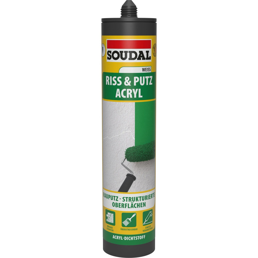 Soudal Riss & Putz Acryl Dichtstoff Weiß 300 ml - Bild 2