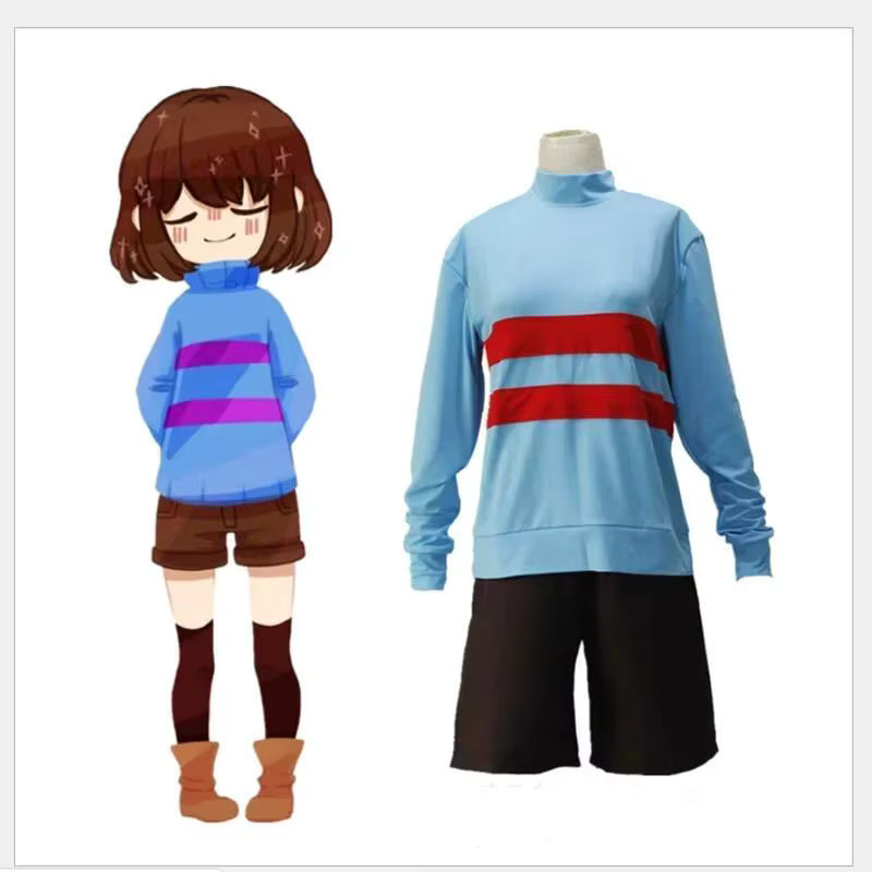 ZOBOTT Undertale Cosplay-Kostüm, Unisex, Set / Bundle, Grau, Bunt / Mehrfarbig - Bild 3