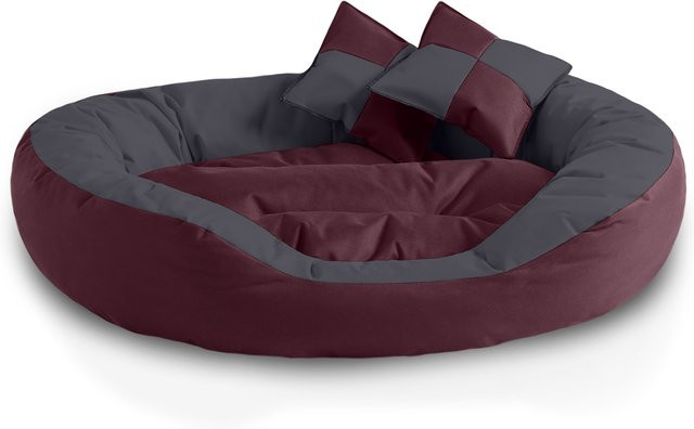 BedDog 4in1 Hundebett SABA großes Hundekörbchen abwischbares Hundekissen rund - Bild 1