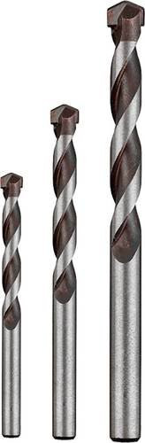 kwb Beton-Spiralbohrer-Set aus Chrom-Molybdän-Stahl mit Carbide-Spitze, 3-teilig, Durchmesser: 5 mm, 6 mm, 8 mm, Zylinderschaft, Silber/Schwarz - Bild 1