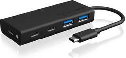 ICY BOX IB-HUB1426-CPD Multiport USB-C Hub mit 4 Ports USB 3.2 Gen 2 in Schwarz - Bild 2