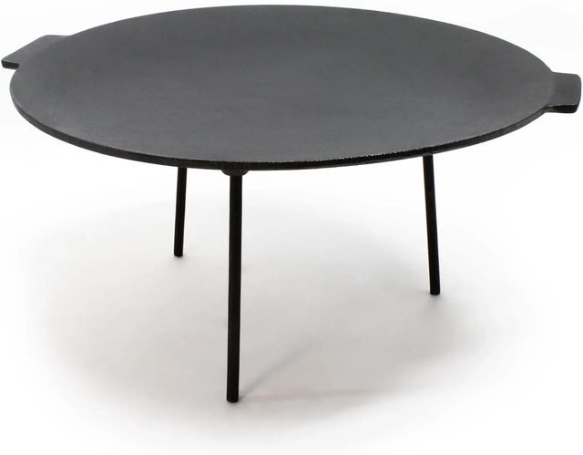 Wiltec Dutch Oven Grillplatte aus Gusseisen in Schwarz, Durchmesser: 44 cm, Höhe: 23 cm - Bild 1