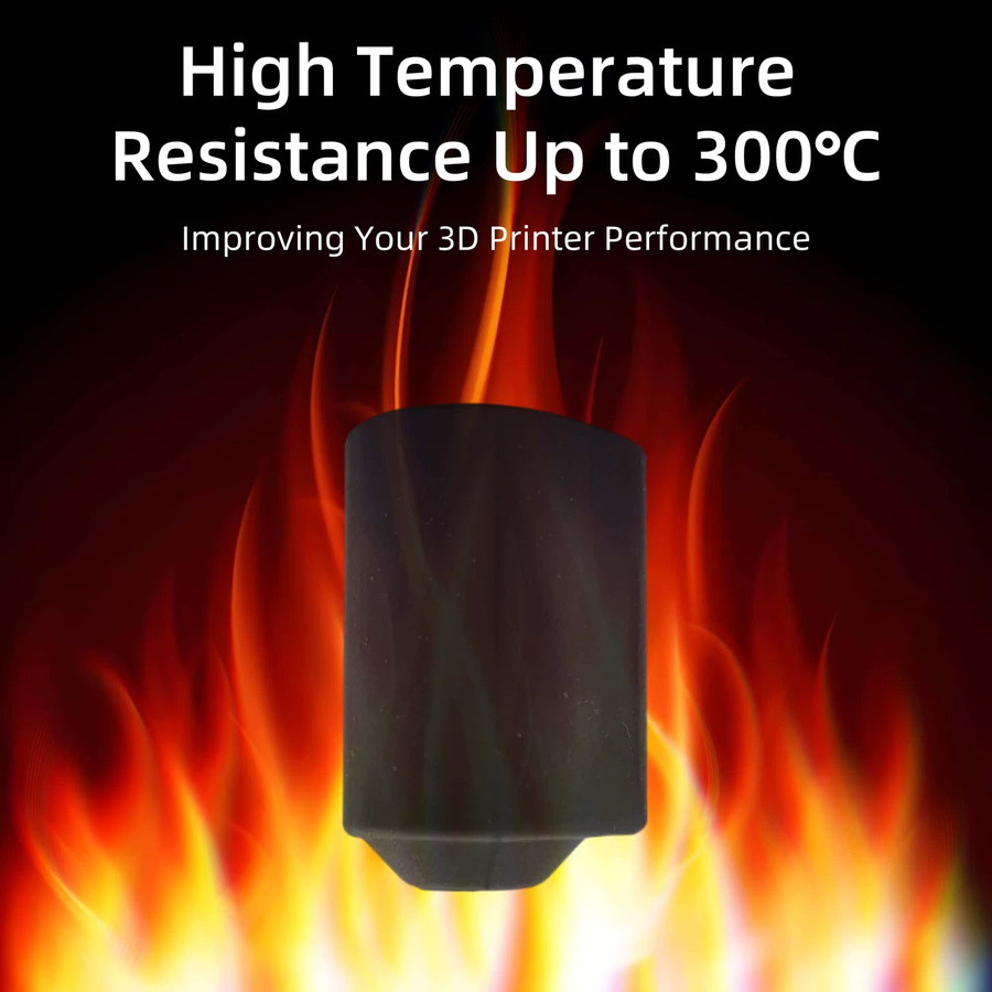 Creality Silikonhülle für Hi Combo Hotend, schwarze Silikonsocke als Schutzhülle passend für das Creality K2 Plus Hot End Printing Kit - Bild 5