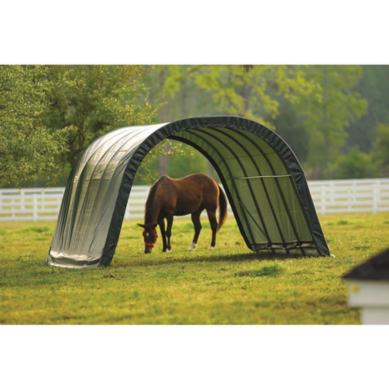 Shelter Logic Weidezelt Run-In-Shed Weideunterstand, Farbe: Grün, B/T/H: 610 x 370 x 250 cm - Bild 7