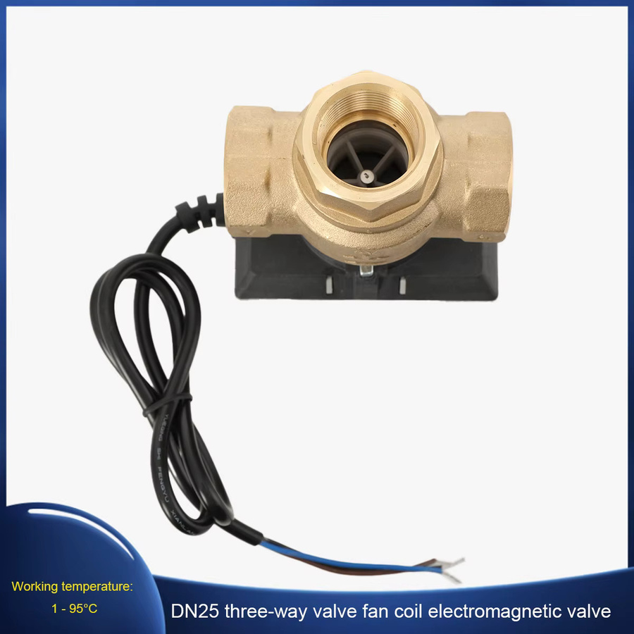 Dreiwege-Motorventil aus Messing für VC6013 Gebläsekonvektoren mit AV220V Elektroventil in DN25 (1/2'' 3/4'' 1'') - Bild 3