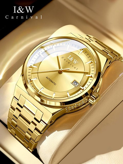 Carnival Armbanduhr, Gold, Automatik, Saphirglas, Herren - Bild 1