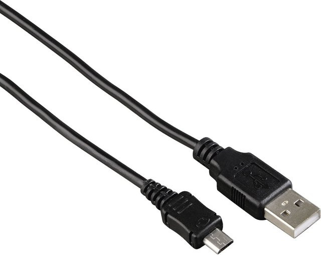 Hama Micro-USB Lade- und Datenkabel, Schwarz, 1 m - Bild 1