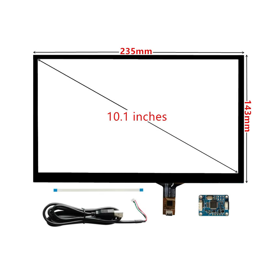 Heyman 10,1 Zoll LCD-Monitor mit resistivem Touchscreen und HDMI-Anschluss in Schwarz für Raspberry Pi und Banana Pi - Bild 3