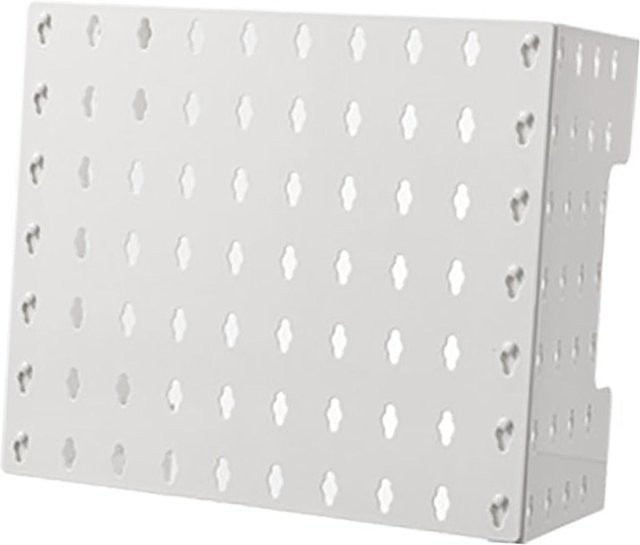 mfySpace Lochwand Wandmontiertes Display Multifunktionales Aufbewahrungsregal zur Gaswasserheizer Rohrabdeckung in White - Bild 1
