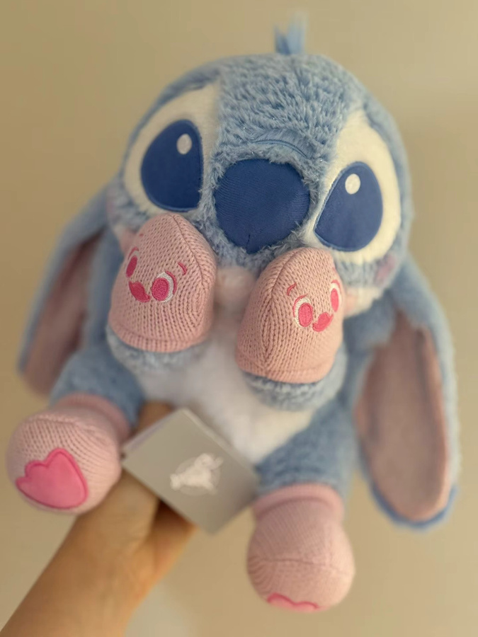 Disney Stich-Plüschtier, blau, rosa, Plüsch / Textil - Bild 2