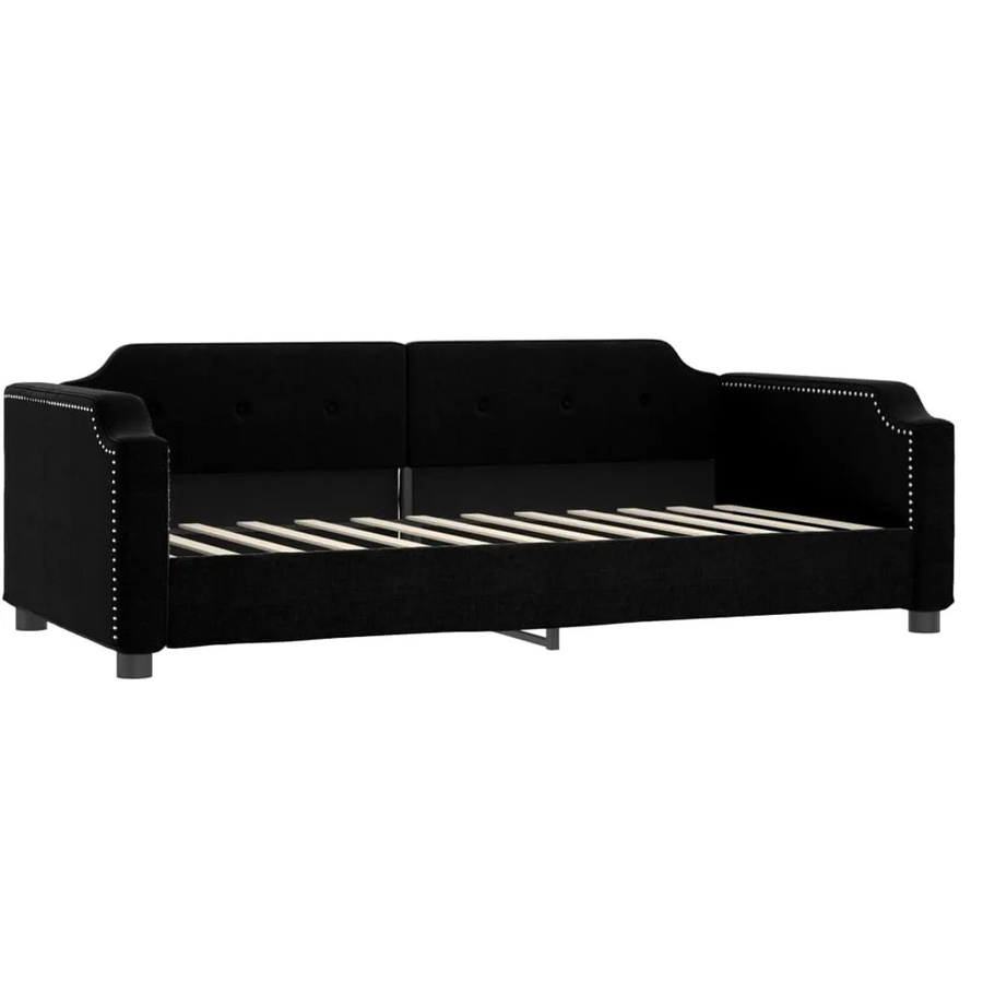 vidaXL Tagesbett Schwarz B/T/H: 200 x 80 x 66,5 cm - Bild 2