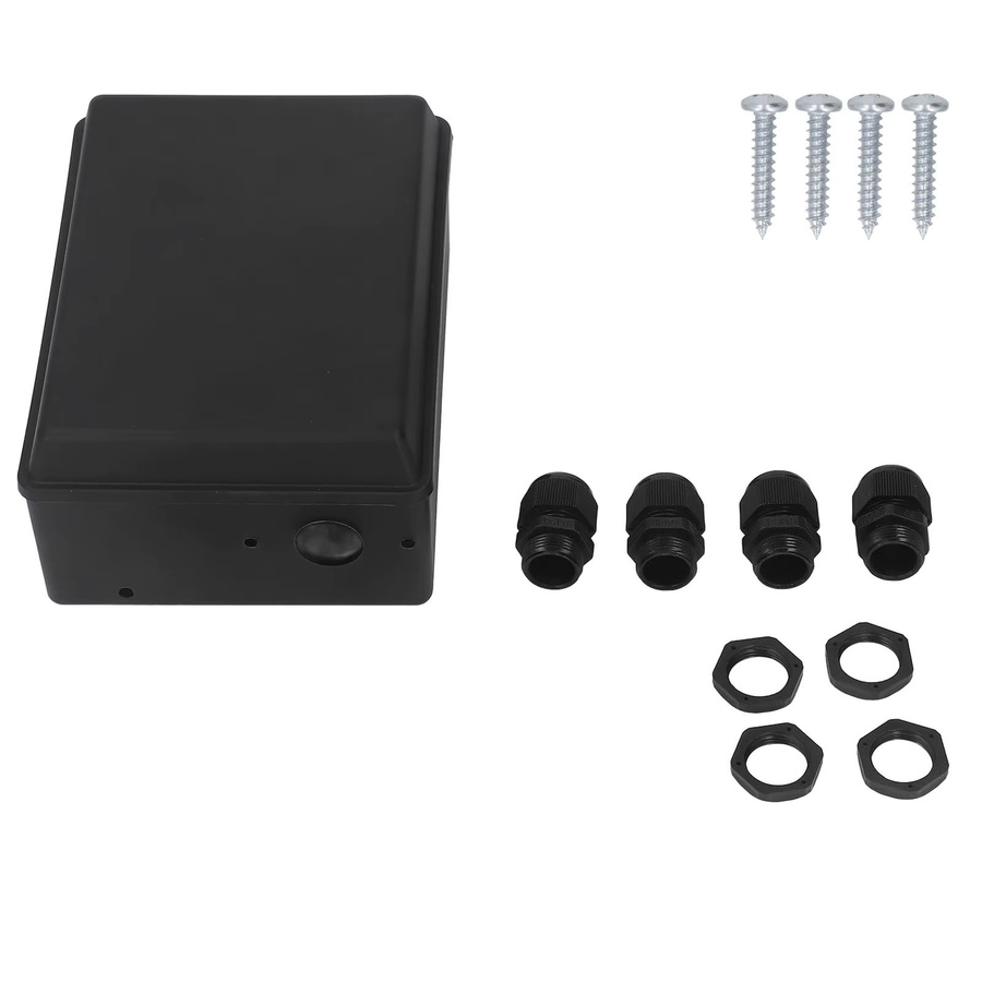 Aramox Winden-Controller-Gehäuse aus ABS-Kunststoff in Schwarz, Schutzbox-Kit für elektrische Winden von 8000 bis 20000 LB, B/T/H: 18,0 x 13,0 x 8,0 cm - Bild 2