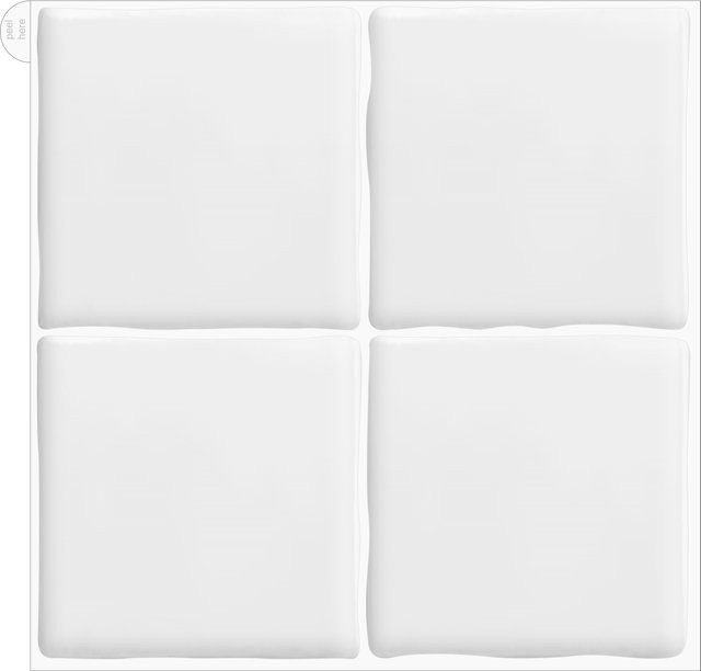 3 Stück selbstklebende Vividtiles Wandfliesenaufkleber in Weiß, quadratische 3D-Vinyl-Tapete für deine DIY-Dekoration - Bild 1