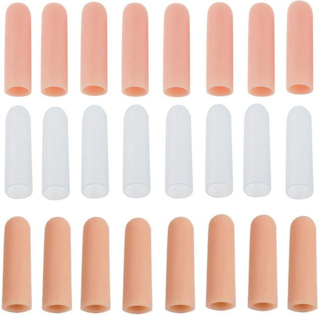 4 Stück Silikon-Fingerschutz, rutschfeste und elastische Fingerprotektoren aus Kunststoff - Bild 1