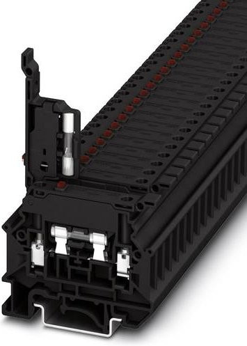 Phoenix Contact 3000540 Sicherungsreihenklemme mit Schraubanschluss, Schwarz, 50 Stück - Bild 1