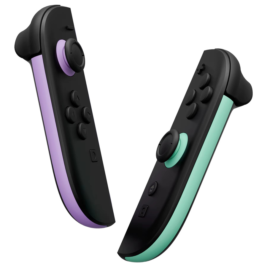 eXtremeRate Ersatz-Dekorstreifen für Joycon 2 und Nintendo Switch 2 als DIY-Seitengehäuseverkleidung in Multicolour, Purple und Green - Bild 1