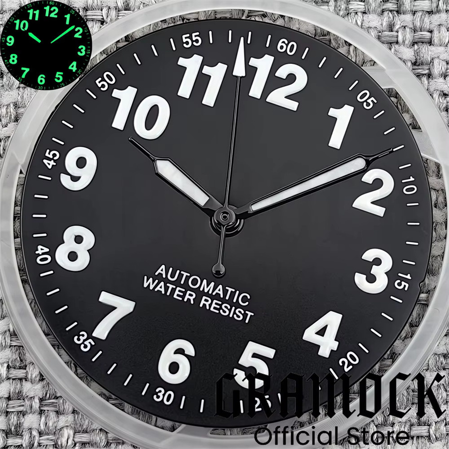 Gramock Zifferblatt, Piloten-Creme-Zifferblatt, 29 mm, Unisex - Bild 4