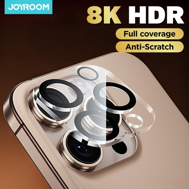 Joyroom HD Objektivschutzglas für iPhone 18 Pro Max Rückkamera-Schutz aus gehärtetem Glas, transparent - Bild 1