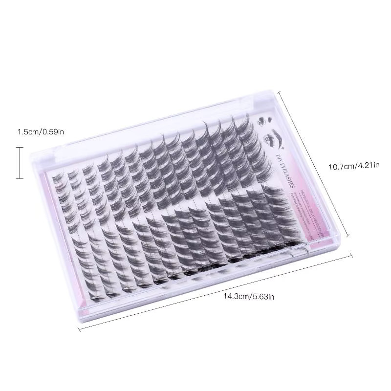 Cappuvini Cluster-Kunstwimpern, flauschiges Volumen, Multipack - Bild 2