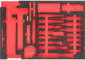 Vigour Weichschaum-Einlage rot B/T/H: 56,3 x 39,3 x 3,5 cm - Bild 1