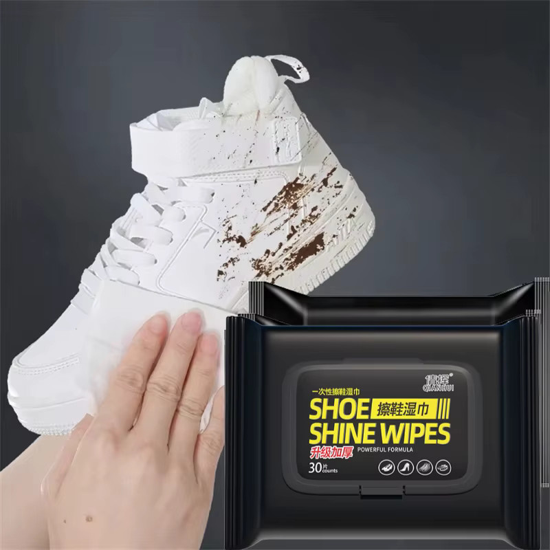 VIE LENTE Einweg Schuhe Reinigungstücher Weiß für schnelle Schuhpflege und Turnschuhreinigung - Bild 3