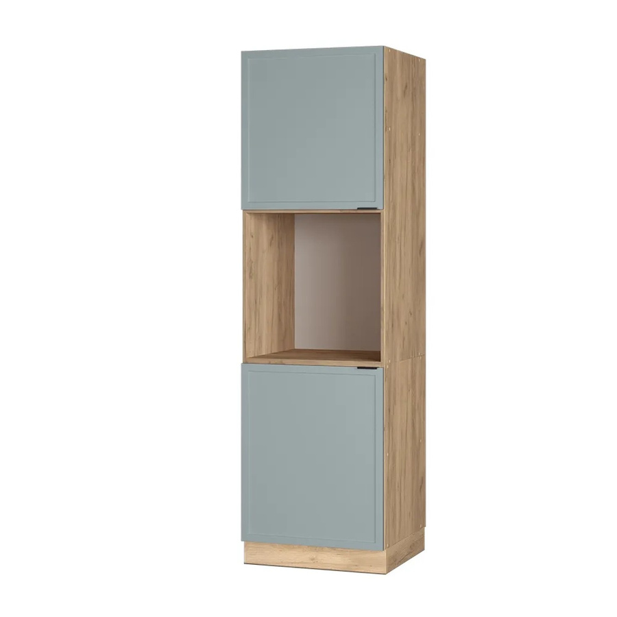 Vicco Vorratsschrank Fame-Line Eiche Hellblau-Grau mit 2 Türen und Soft-Close-Funktion Breite: 60 cm - Bild 2