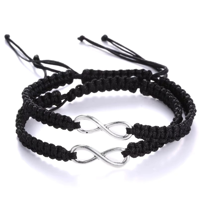 rinhoo Armband Set, Unendlichkeit, Silber, Unisex, Vintage - Bild 2