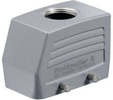 Weidmüller Steckergehäuse HDC 10B TOBU 1M25G 1787590000 in Grau aus Edelstahl - Bild 1