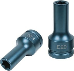 KS Tools Torx-E-Kraftstecknuss lang 3/4 Zoll E20 blau - Bild 1