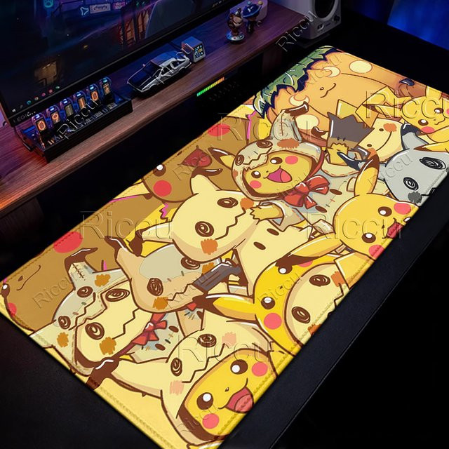XXL Mauspad Potdemiel Pokemon Mimikyu Design Gaming-Mausunterlage Multicolor - Bild 1