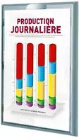 Paperflow Infodisplay in Silber und Weiß, B/H/T: 23,7 x 32,2 x 2,3 cm - Bild 1