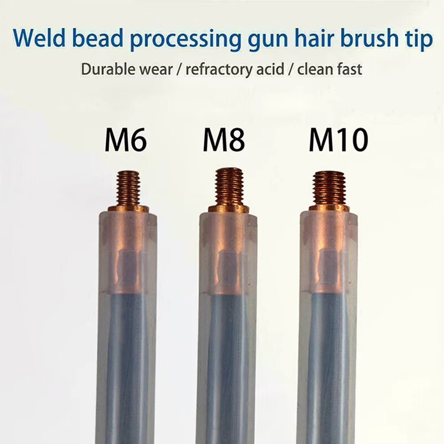 Vibratite Beizpinsel für WIG MIG MAG Schweißnahtreinigung mit Carbonfaser-Abdeckung in M6 M8 oder M10 - Bild 2