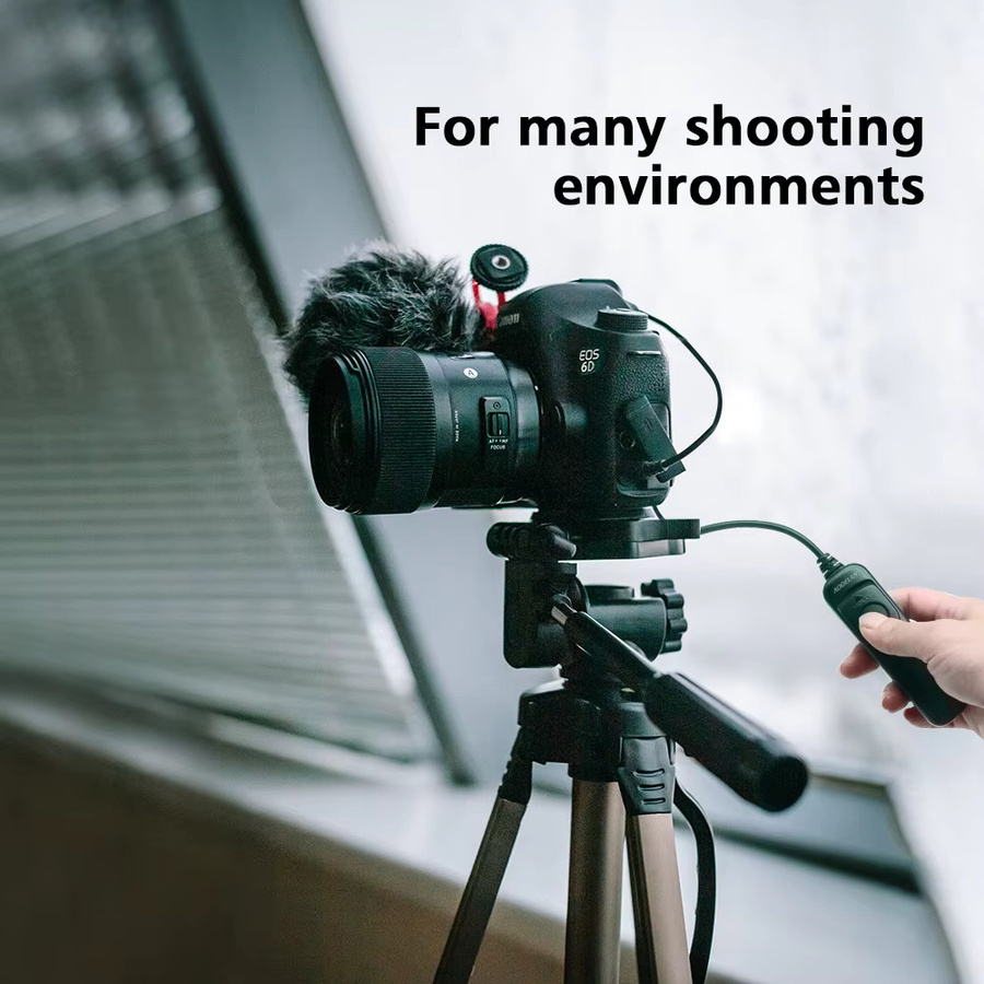 AODELAN RS-C6 Kabelgebundener Fernauslöser in Schwarz für Canon EOS R50, R6III, R100, Olympus OM-5II, OM-1II und Fujifilm X100V, Länge: 100 cm - Bild 6