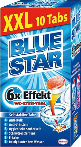 Blue Star WC-Kraft-Tabs mit 6-fach-Effekt, 250 g - Bild 1