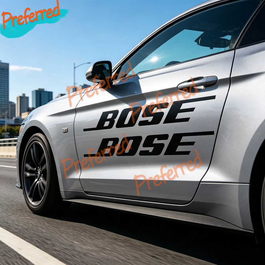 2er Pack Bose Sound Vinyl Aufkleber als anpassbare Decals ohne Hintergrund - Bild 2