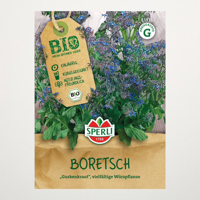 Sperli Boretsch Samen BIO Würzkraut für den Garten - Bild 1