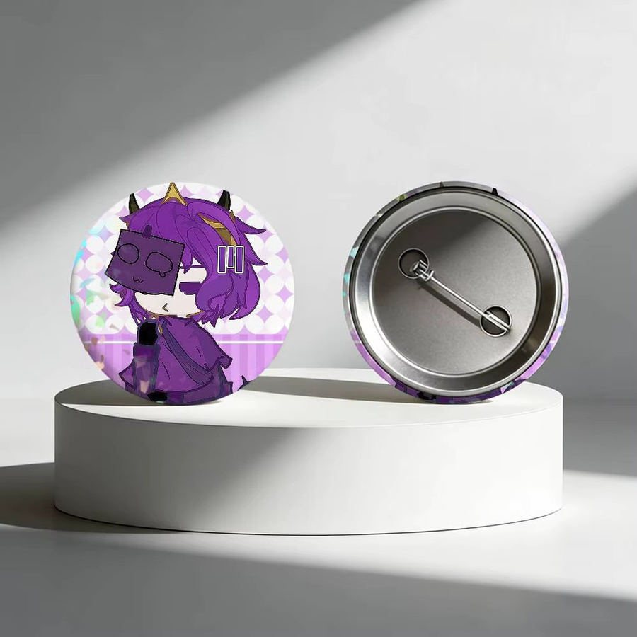 Wemmbu Eggchan Tax Duo Laser-Abzeichen-Pins, Bunt - Bild 4