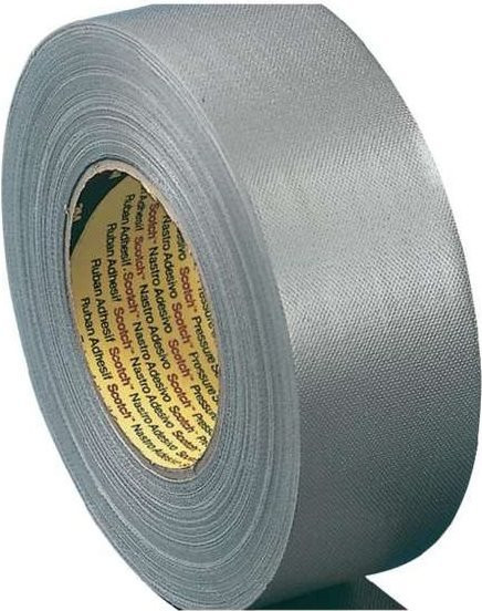 3M Gewebe-Klebeband mit Polyethylen-Beschichtung in Silber, Breite: 50 mm, Länge: 50 m - Bild 1