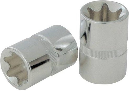KS Tools CHROMEplus TX-E-Stecknuss E10, 1/2 Zoll, Silber - Bild 1