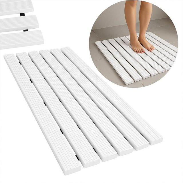 Strado Anti-Rutsch-Badezimmerteppich für Dusche, Duschwanne, Sauna und Pool, B/T: 43 x 61 cm - Bild 1