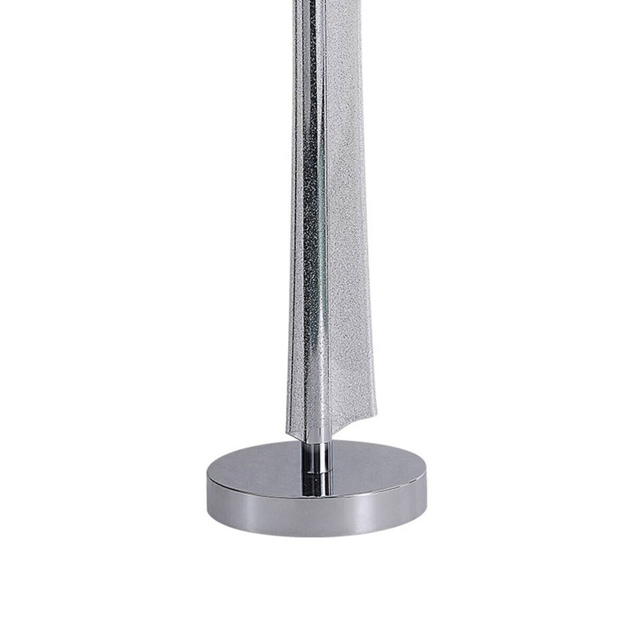 Pocoline Stehlampe Darcy in Silber aus Metall und Acryl mit warmweißem LED-Licht, B/T/H: 18 x 18 x 126 cm - Bild 1