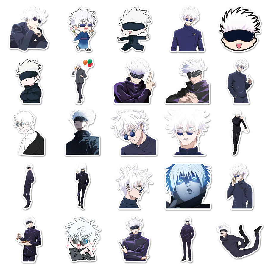 Bandai Jujutsu Kaisen Gojo Satoru Aufkleber-Set, 50 Stück, Bunt / Mehrfarbig - Bild 4