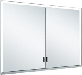Keuco Spanplattenschraube Royal Lumos für lange Türen, Farbe: silber-eloxiert, B/T/H: 100 x 73 x 3,5 cm - Bild 1