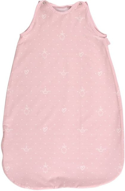 Lorelli Baby-Sommerschlafsack Summer rosa Sterne aus 100% Baumwolle, B: 50 cm, L: 100 cm - Bild 1